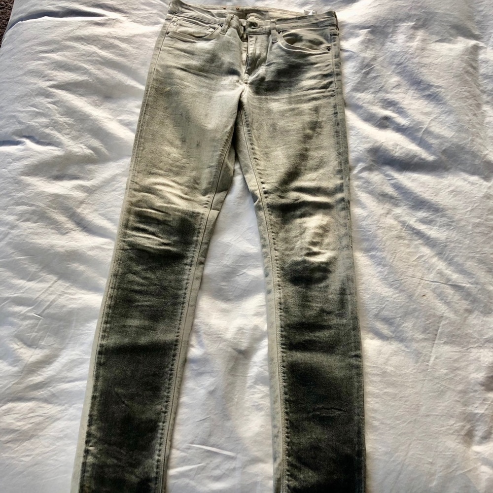 Charcoal/haze rugged H&M jeans.